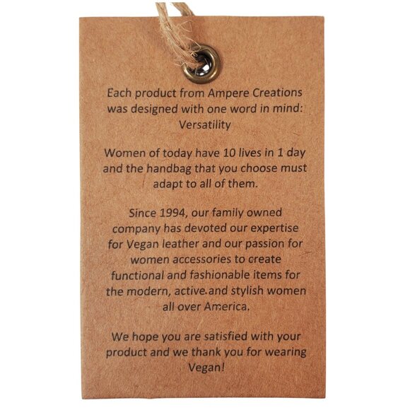 Ampere Creations Lorie Crossbody Navy Blue Vegan Leather Handbag w/ Dust Bag NWT - Picture 13 of 15